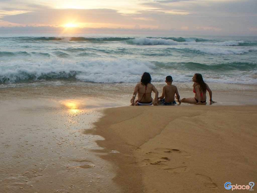 อาทิตย์ตกที่หาดกะรน ถ่ายโดย iPhone4s