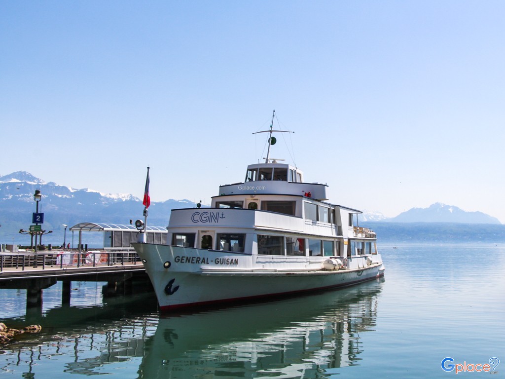 At Ouchy port, we may take to Montreux or Vevey on the specific time table.  Traveling with Swiss Pass, it is free of charge.