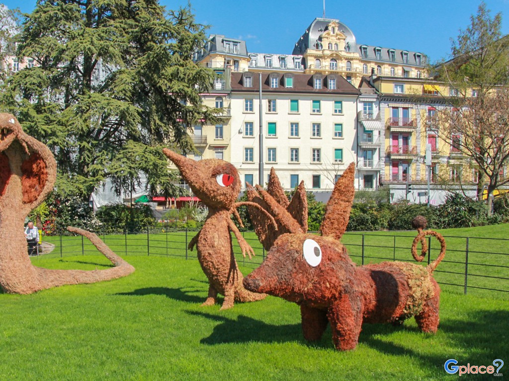 Pokemon on the public playground.