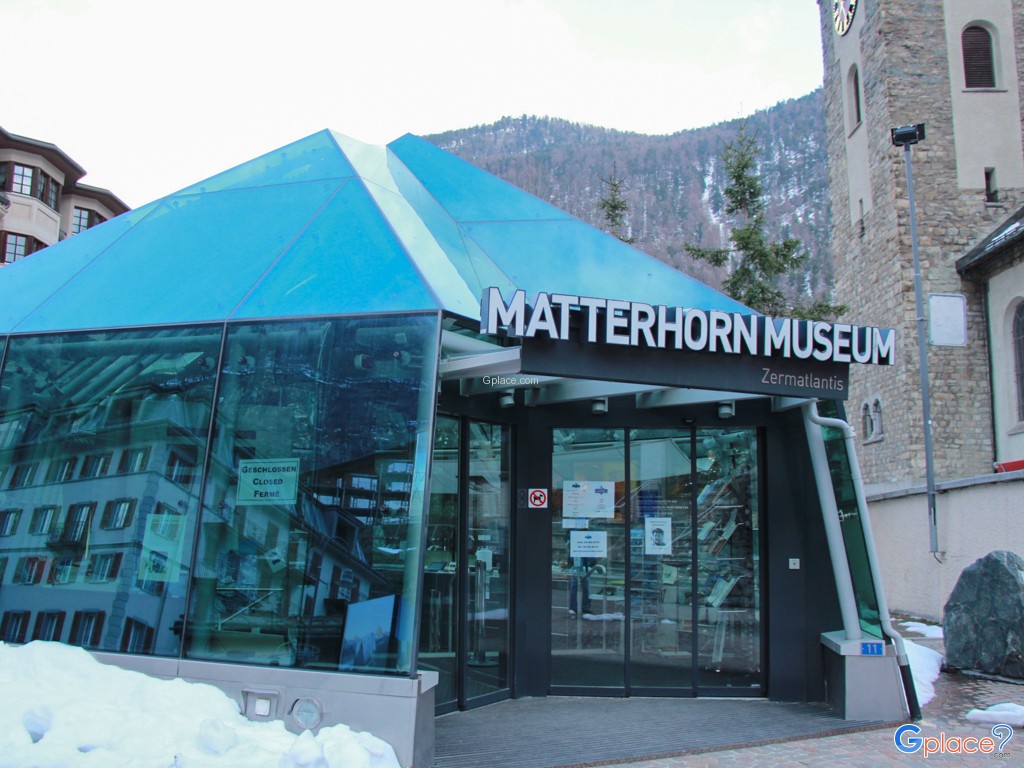 near the church, Matterhorn Museum.