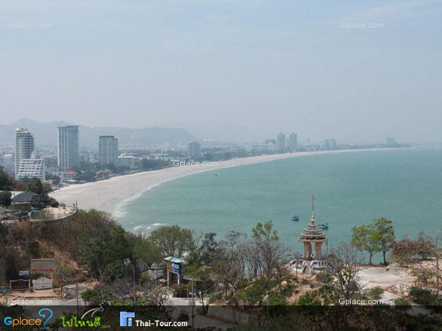 ชมวิวหาดหัวหินทั้งเวิงอ่าว ได้ที่ เขาตะเกียบ ปลายสุดชายหาดหัวหิน