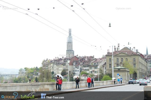 Bridge over teh Aare, the end of Old Town - Bern