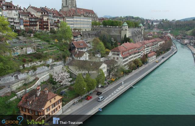 under the Kirchenfeldbrucke bridge