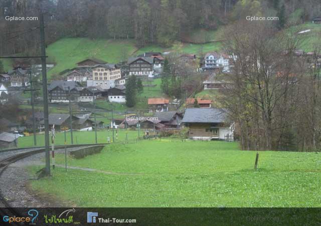 approaching to Lauterbrunnen Train Station