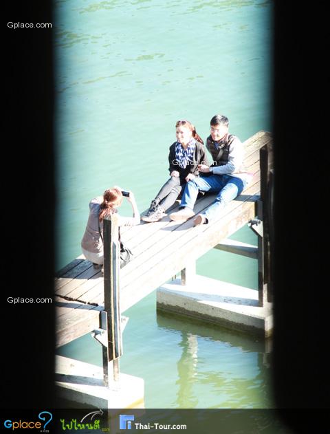 from the window, a young Asian tourists, found in every part of Switzerland