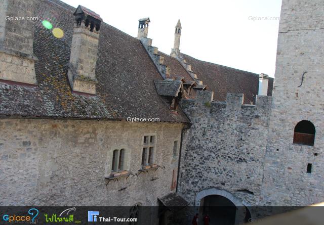 the old roof remains in use.