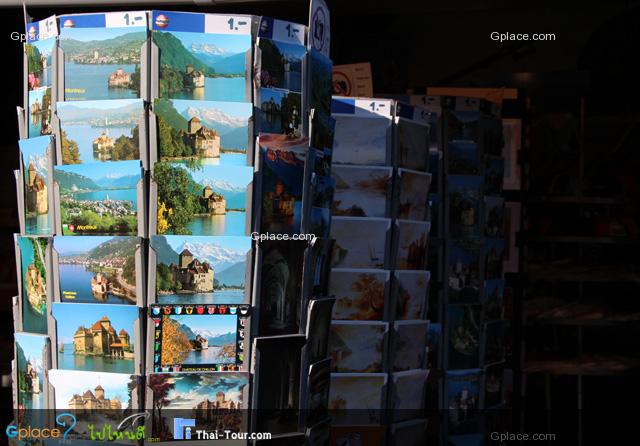 Postcard Shop (Kiosk) in front of Chateau de Chillon