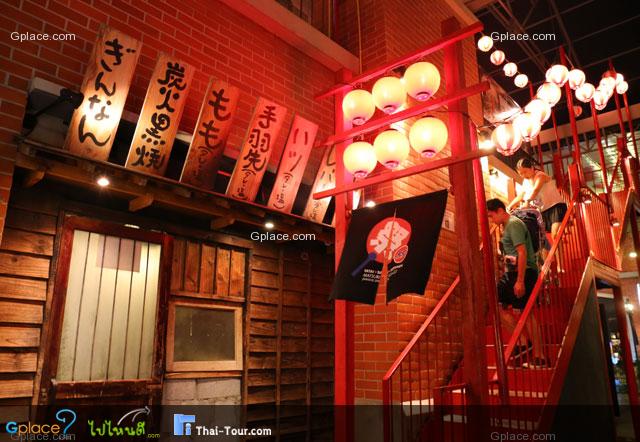 ร้านอาหารญ๊่ปุน ตกแต่สวยหรู ทานกันบนดาดฟ้า...open air