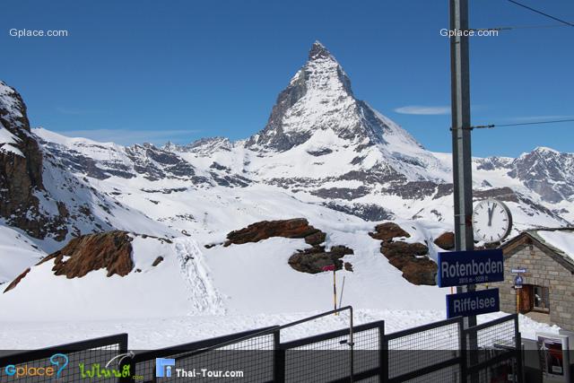 ถึงสถานีที่ 3 Roternboden/Riffelsee 
อีก 5 นาทีถึง Gornergrat สถานีปลายทาง