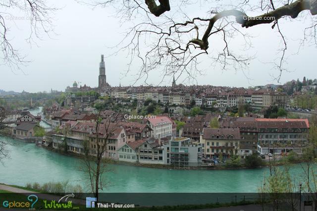 1st ViewPoint of Bern Old Town is behind the Bear Park.