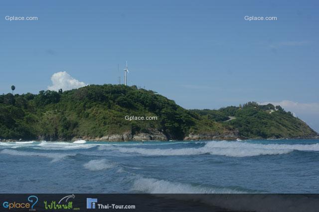 หาดในหานอยู่ใกล้แหลม ตรงจุดชมวิวสถานีไฟฟ้าพลังงานทดแทน (กังหันลม)