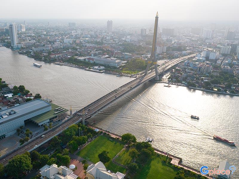 สะพานพระราม 8 และสวนหลวงพระราม 8