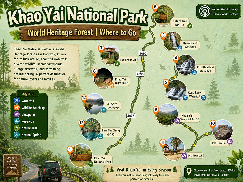 Khao Yai National Park: Where to Go