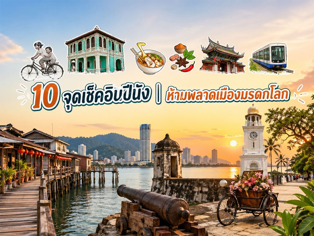 10 จุดเช็คอินปีนัง
