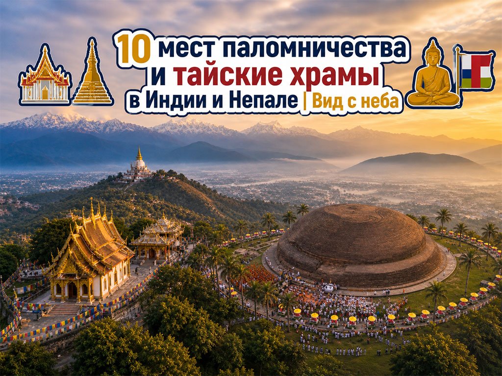 10 мест паломничества и тайские храмы в Индии и Не