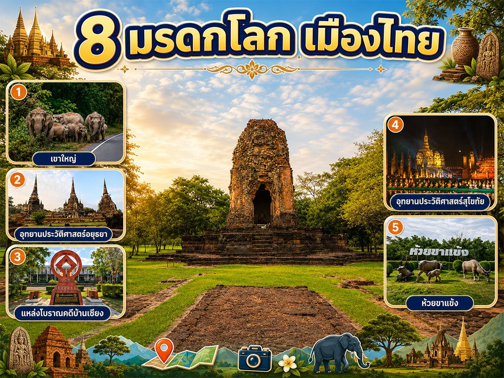 8 มรดกโลก เมืองไทย