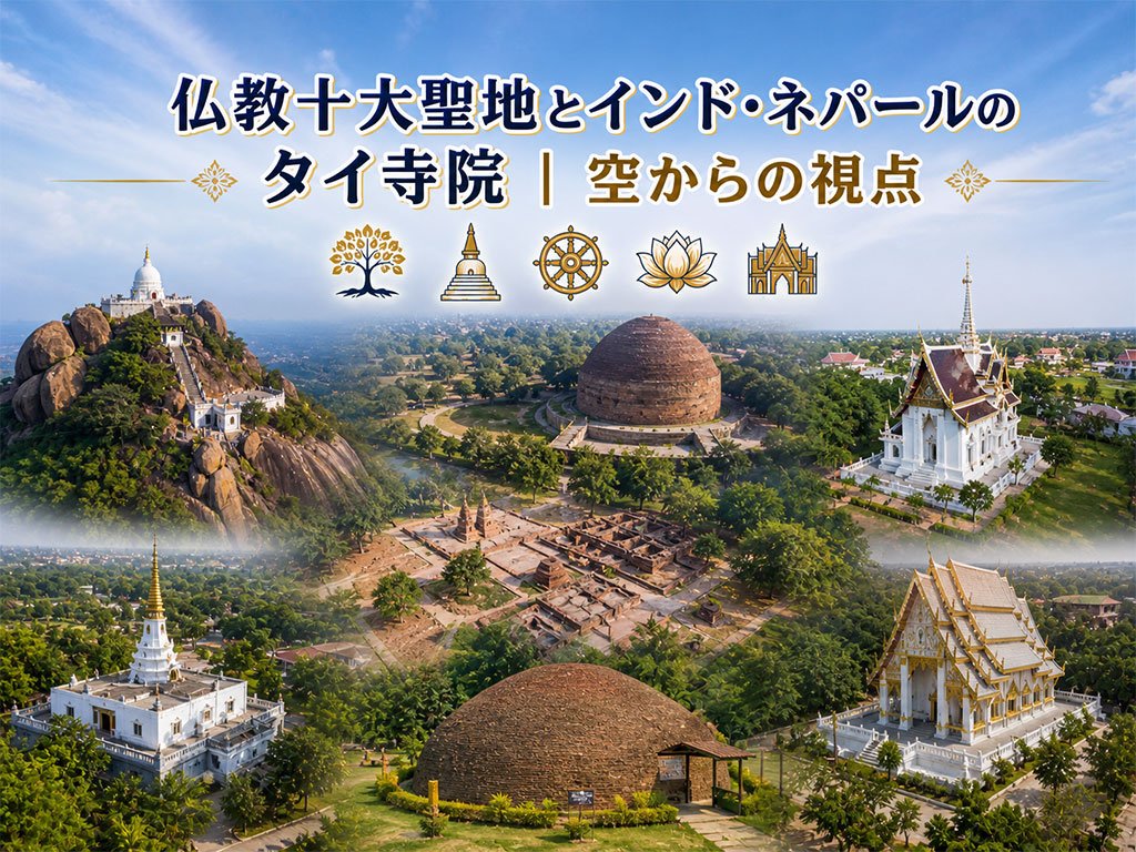 仏教十大聖地とインド・ネパールのタイ寺院