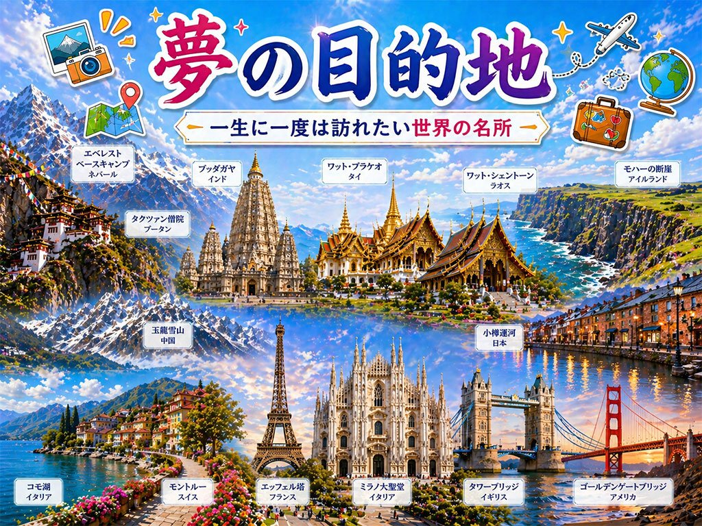 一生に一度は訪れたい夢の目的地