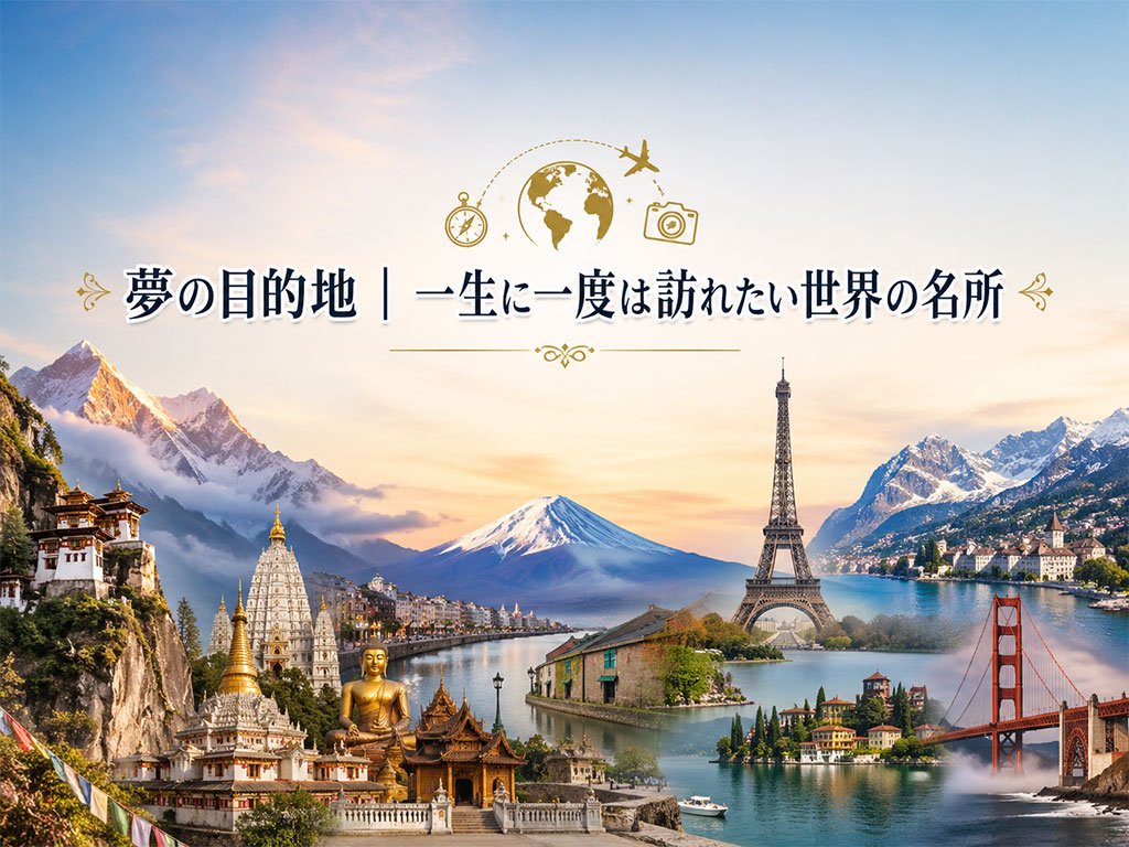 一生に一度は訪れたい夢の目的地