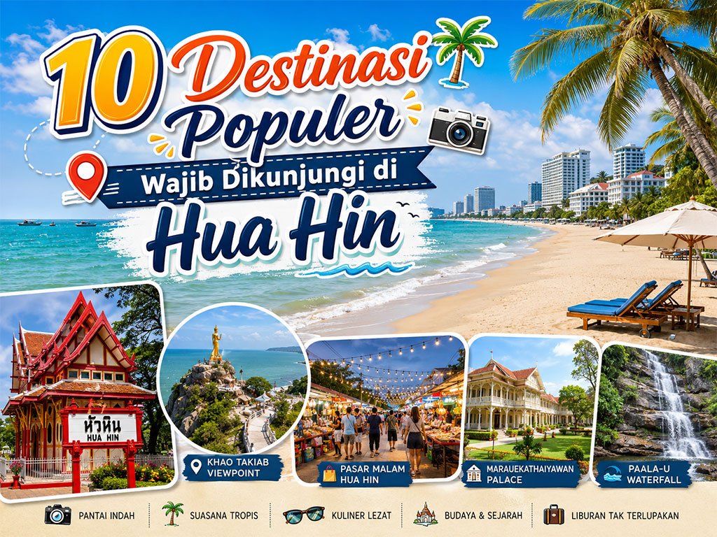 10 Destinasi Populer Wajib Dikunjungi di Hua Hin