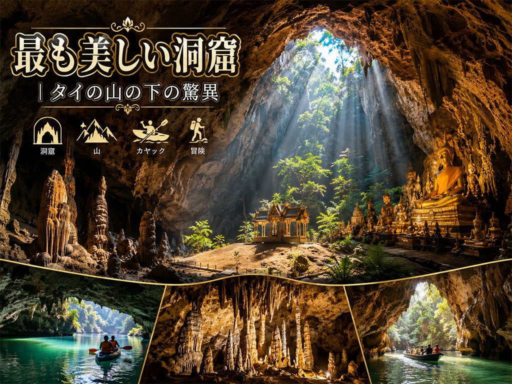 タイで最も美しい洞窟