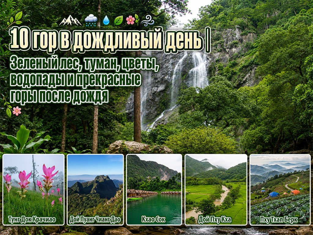 10 гор, с которыми мы хотим познакомиться в дождли