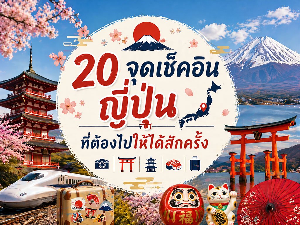 20 จุดเช็คอินญี่ปุ่น | ที่ต้องไปให้ได้สักครั้ง