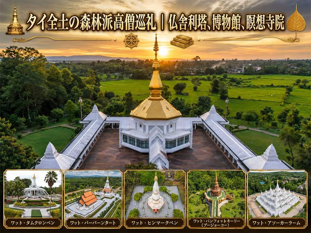タイ全土の森林派高僧巡礼
