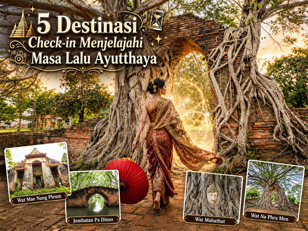 5 Destinasi Check-in Jelajah Masa Lalu Ayutthaya
