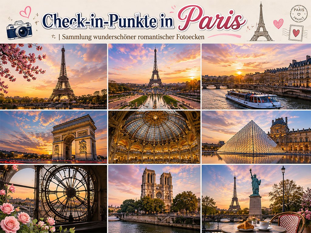 Beliebte Check-in-Punkte in Paris