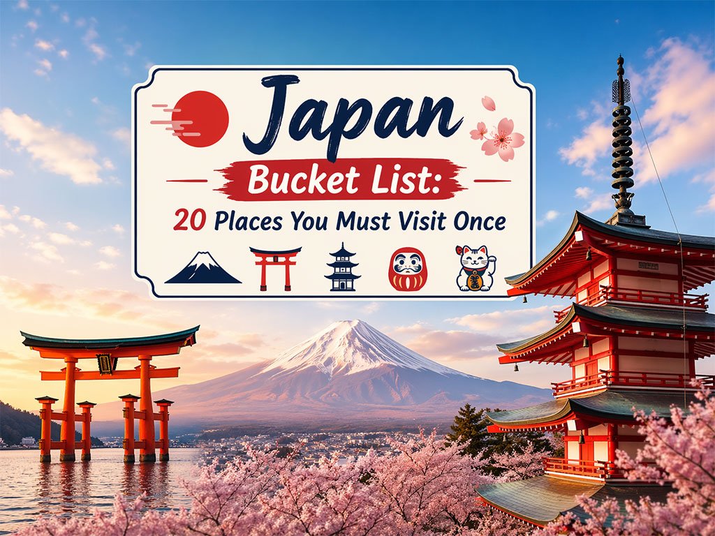 Lista Japão: 20 lugares que você deve visitar pelo