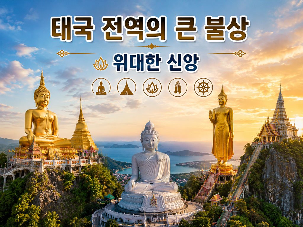 태국 전역의 큰 불상