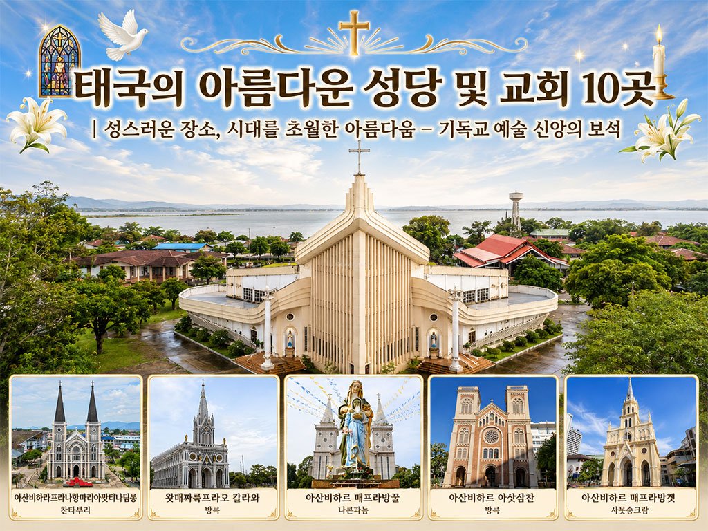 태국의 아름다운 성당 및 교회 10곳