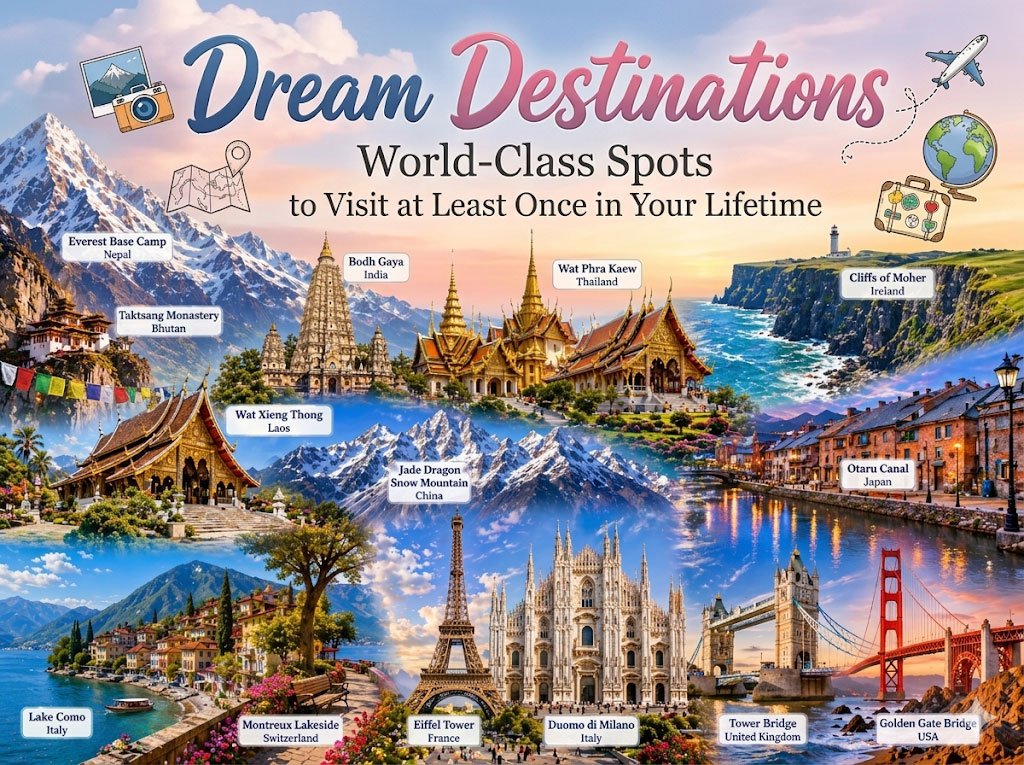 Destination de rêve qu'il faut visiter au moins un