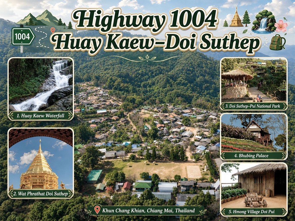 Strada 1004 Huay Kaew–Doi Suthep