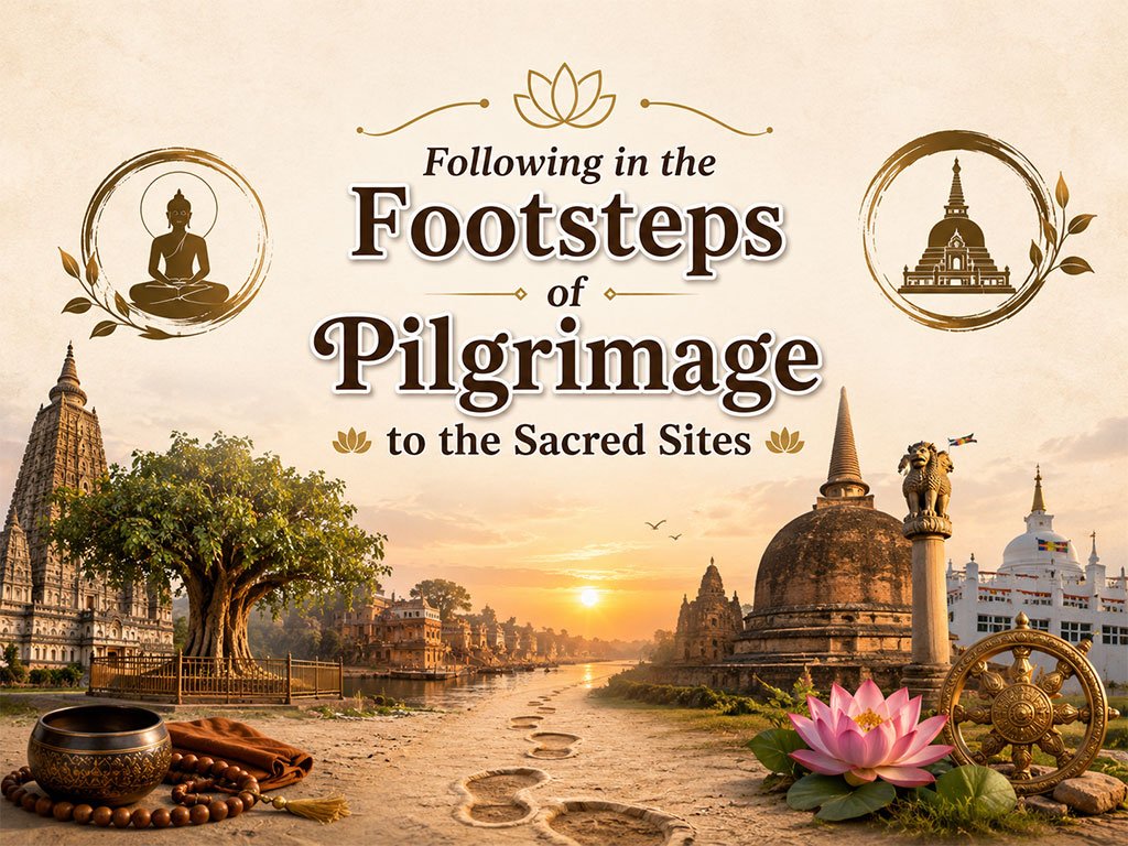 Sur les traces du pèlerinage, lieux saints bouddhi