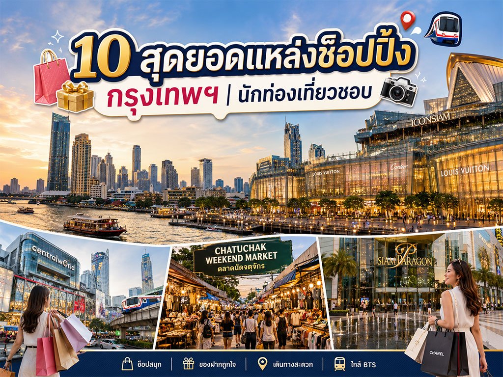10 สุดยอดแหล่งช็อปปิ้ง กรุงเทพฯ